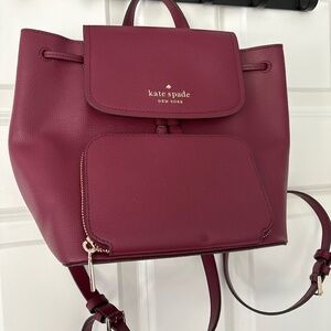 Kate Spade Burgundy Backpack
